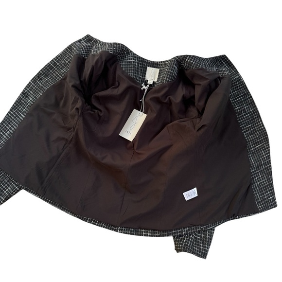 NWT Joie Tweed Button Front Career Blazer Black Size S - Picture 10 of 10